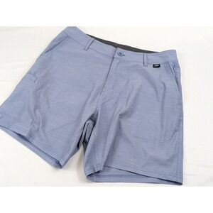 Aftco 365 Hybrid Chino Mens Shorts 34x6.5 Blue Outdoor Fishing Everyday